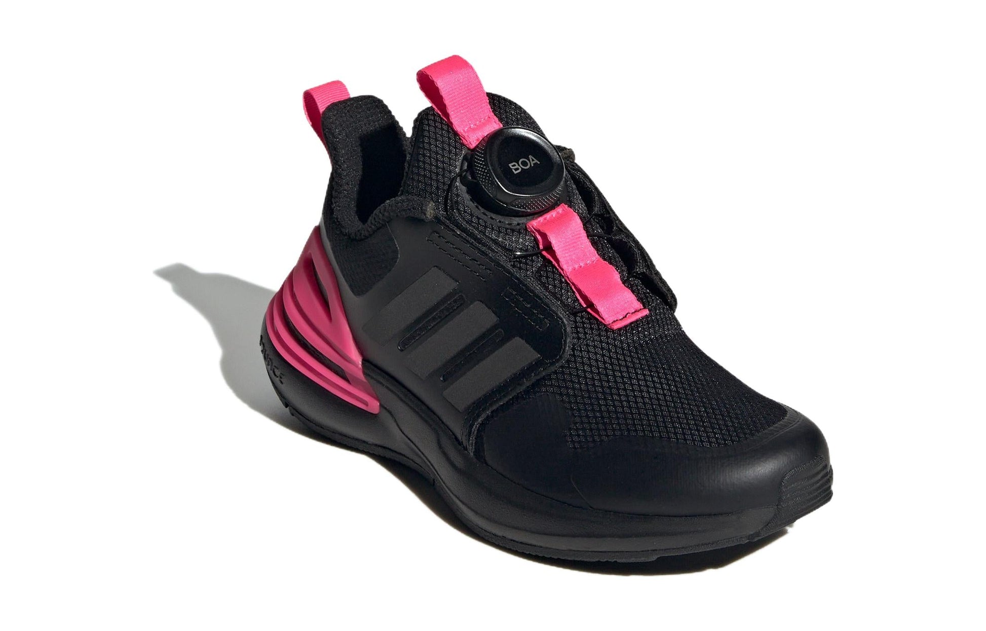 (GS) adidas Rapidasport BOA 'Black Shock Pink' IF0370