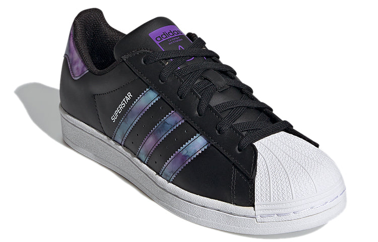 (WMNS) adidas originals Superstar 'Black White Purple' GZ5216