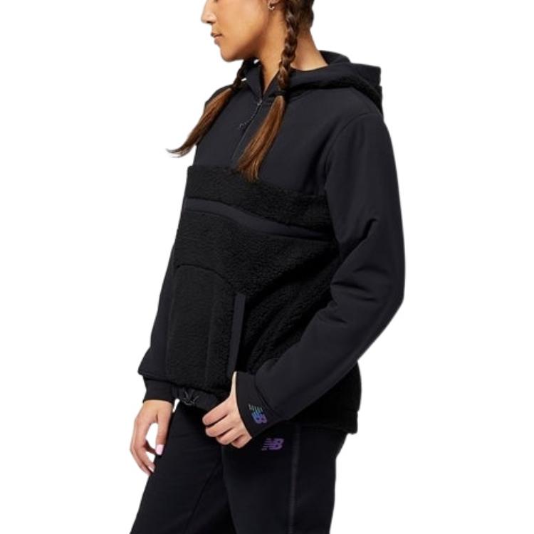 (WMNS) New Balance Q Speed Sherpa Anorak Asia Sizing 'Black' WT23285-BK