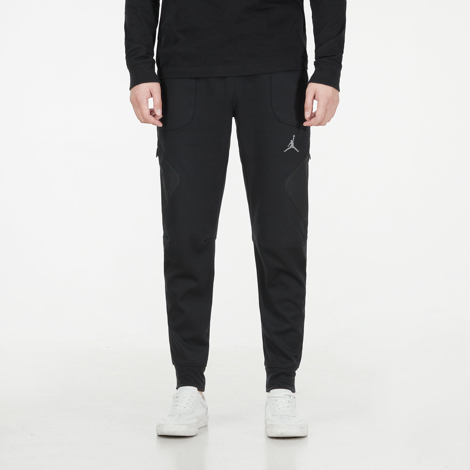 Men's Jordan As J Df Sprt Stmt Flc Pant Casual Breathable Sports Knit Long Pants/Trousers Black DJ0874-010