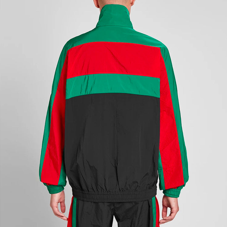 Gucci Oversized GRG Nylon Track Jacket 'Black Green' 573308-XJBAK-1060