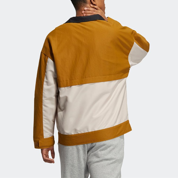 adidas VBE Windbreaker Jackets 'Brown White' IA6779