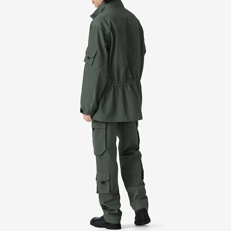 Men's KENZO K Embroidered Large Version Cargo Multiple Pockets Jacket Green FA65OU3051NA-54