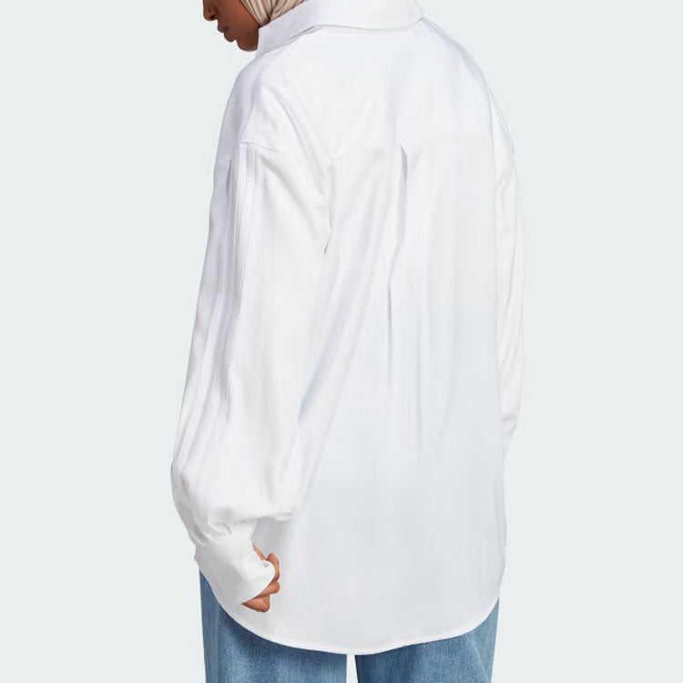(WMNS) adidas 3-Stripes OS Long-sleeve Top 'White' IR9790