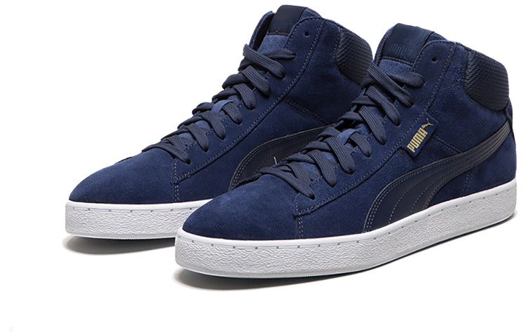 PUMA 1948 Mid Blue/White/Gold Mid Casual Board Shoes 359138-15