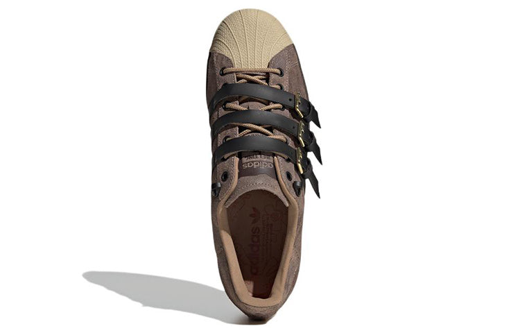Melting Sadness x adidas originals Superstar Karoro Hole 'Brown Black Creamyellow' H06344