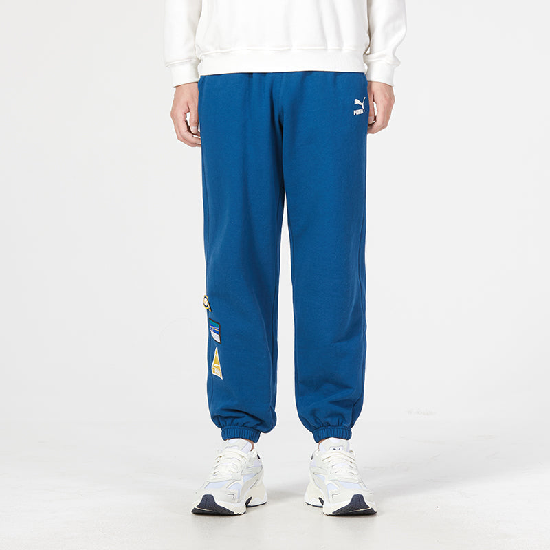 PUMA Team Badge Sweatpants Tr Logo Pants 'Blue' 677378-45