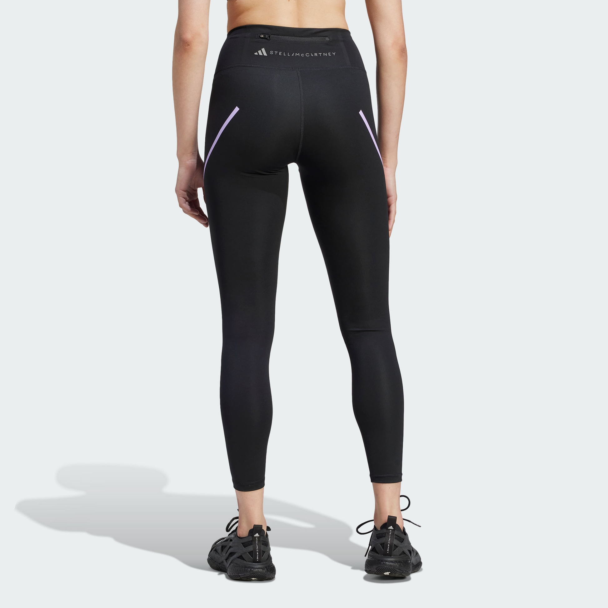 (WMNS) adidas by Stella McCartney TruePace Running Leggings 'Black Purple Glow' IB6807