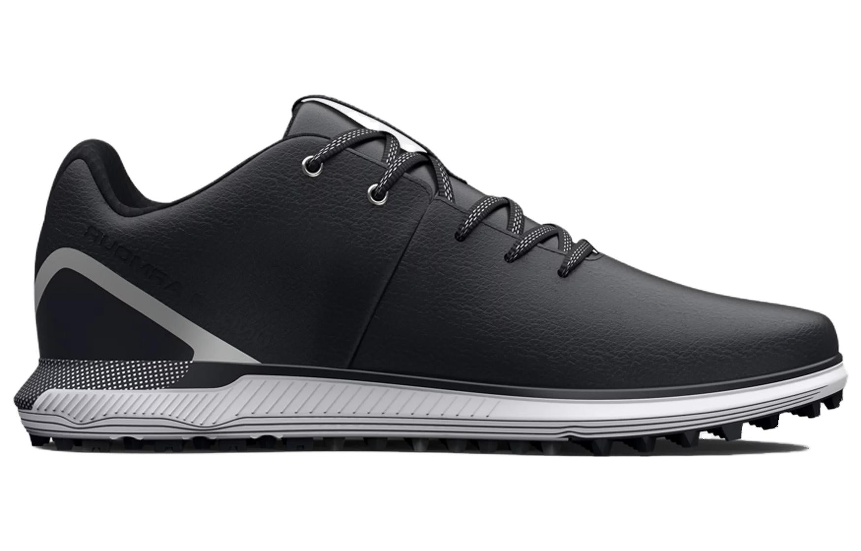 Under Armour HOVR Fade 2 Spikeless Golf 2E Wide 'Black Metallic Silver' 3026404-001