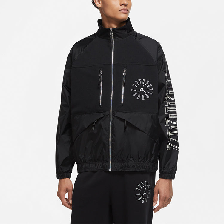 Air Jordan Printing Casual Training Lightweight Jacket Black DD0388-010