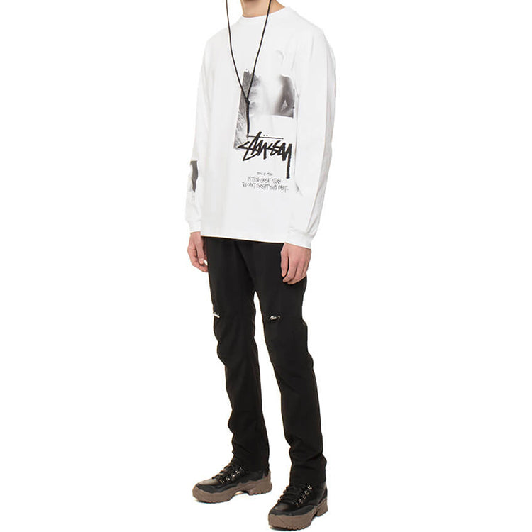 Stussy Large Printing Long Sleeves Unisex White 314064