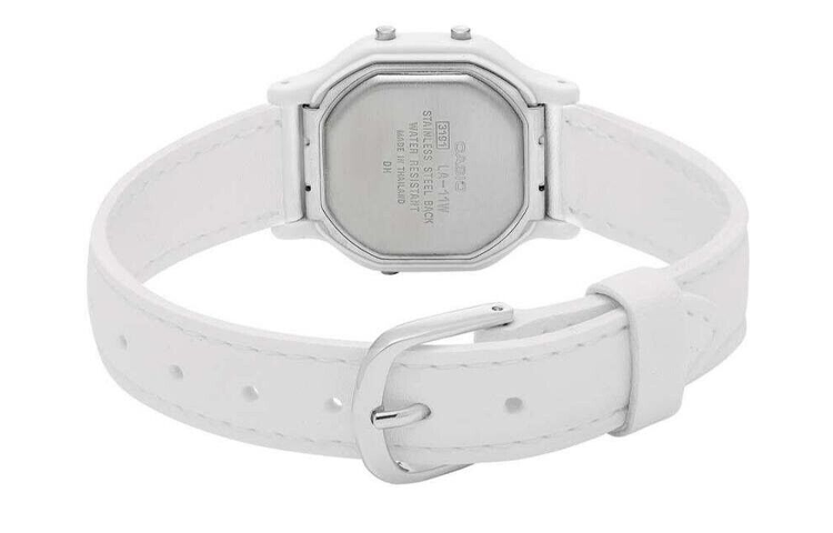 CASIO Minimalistic Small Watch White Digital LA-11WL-7A