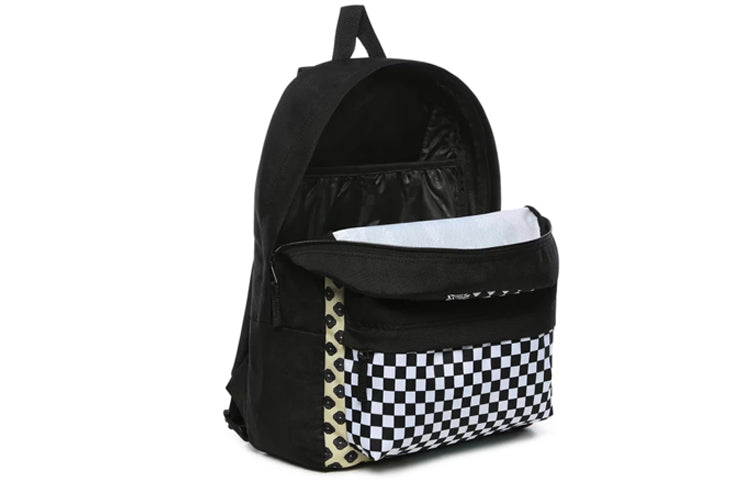 Vans Realm Classic Floral Patchwork Backpack 'Black Multi' VN0A3UI7ZL7