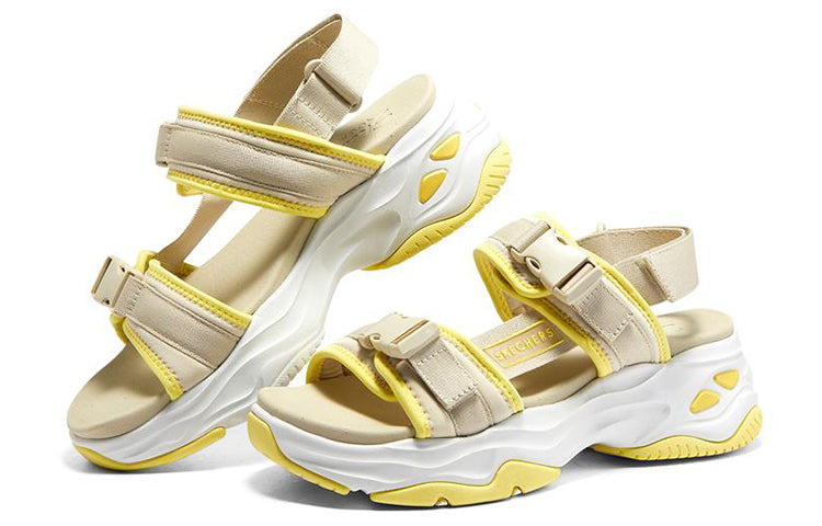 (WMNS) Skechers D'lites 4.0 'Natural Yellow' 119385-NTYL