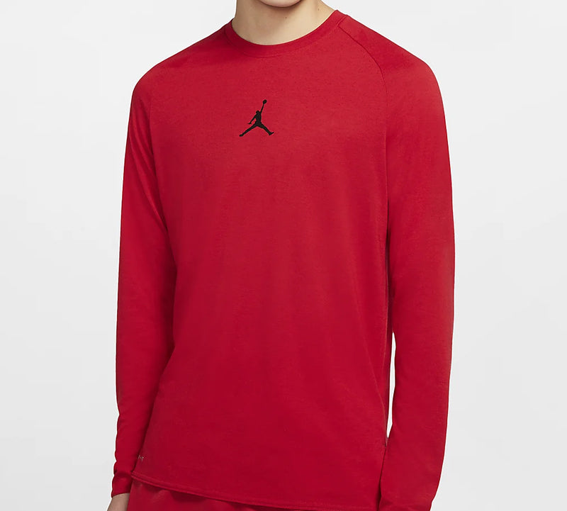 Air Jordan Alpha Dri-Fit Back Printing Long Sleeves 'Red' 926437-687