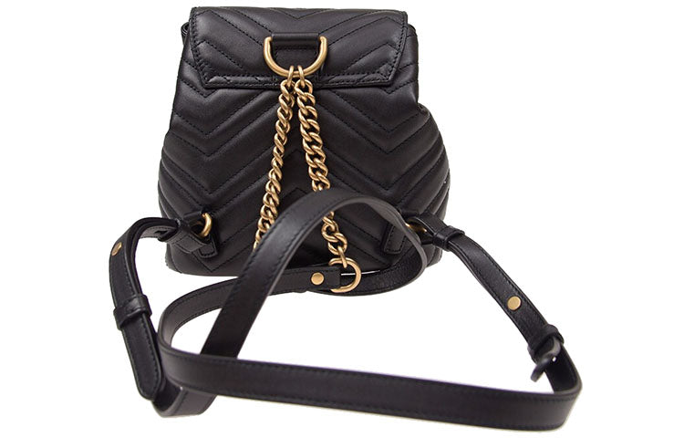 (WMNS) Gucci GG Marmont Series G Metal Shoulder bag Small Black 528129-DRW4T-1000