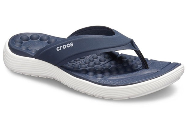 (WMNS) Crocs Reviva Flip-Flops Deep Blue 205473-462