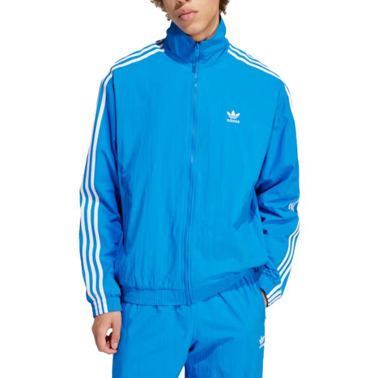 adidas Adicolor Woven Firebird Track Top Asia Sizing 'Blue' IT2496