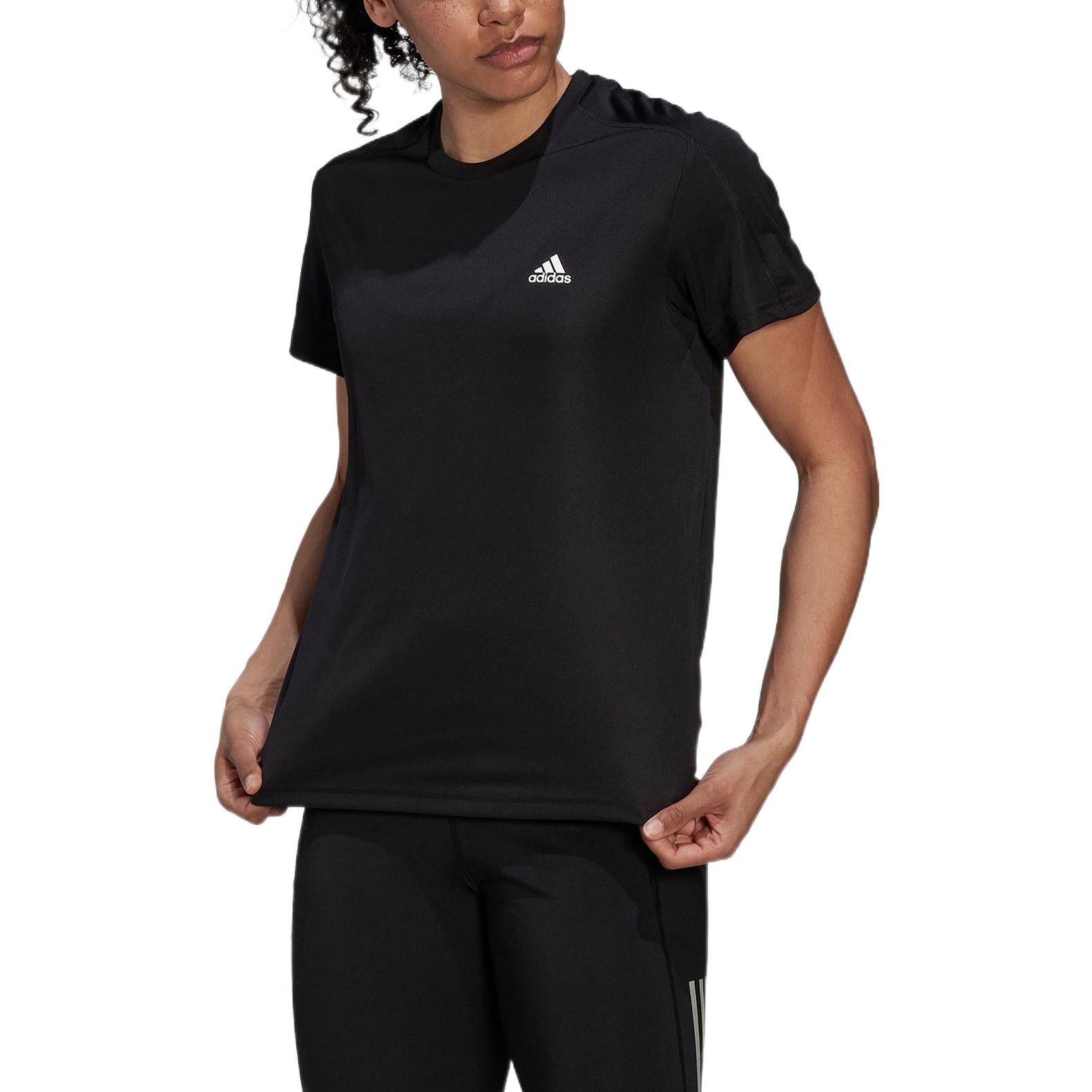 (WMNS) adidas Run It Running T-Shirt Asia Sizing 'Black' HL1455