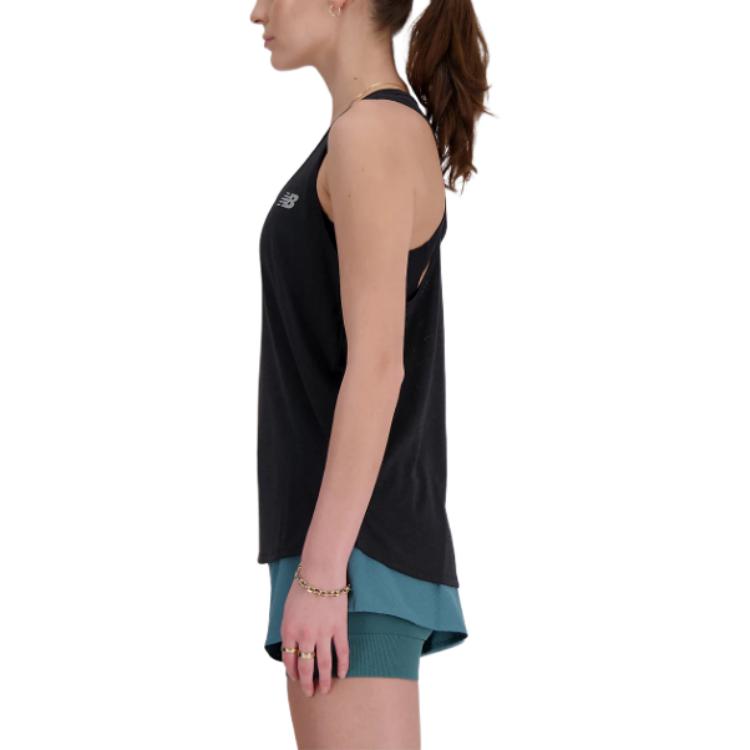 (WMNS) New Balance Athletics Tank Asia Sizing 'Black' WT41250-BKH