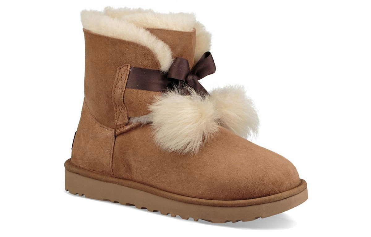 (WMNS) UGG Gita Snow Boots Brown 1018517-CHE
