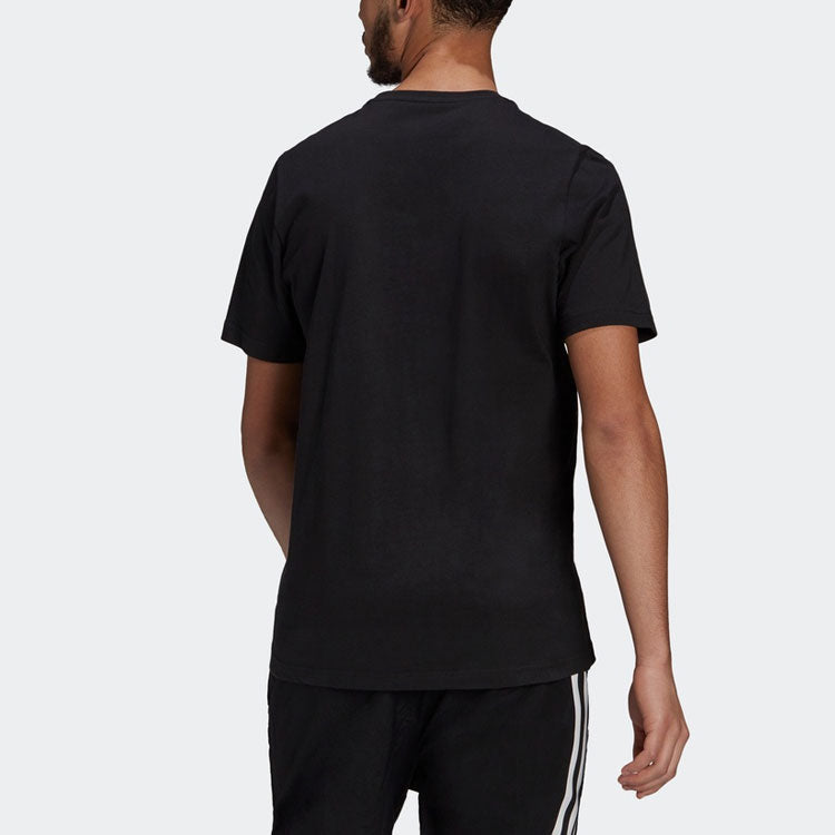 adidas Pocket Tee M Embroidered Sports Short Sleeve Black GT5306