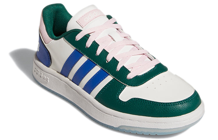 (WMNS) adidas Hoops 2.0 'White Green' GW3368
