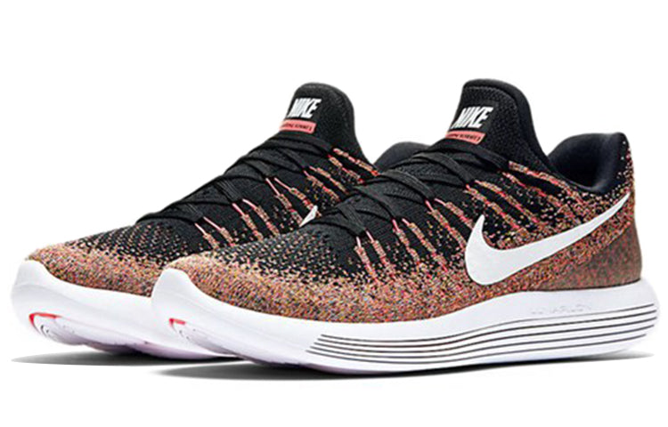 (WMNS) Nike Lunarepic Low Flyknit 2 'Black Hot Punch Unvi Blue' 863780-006