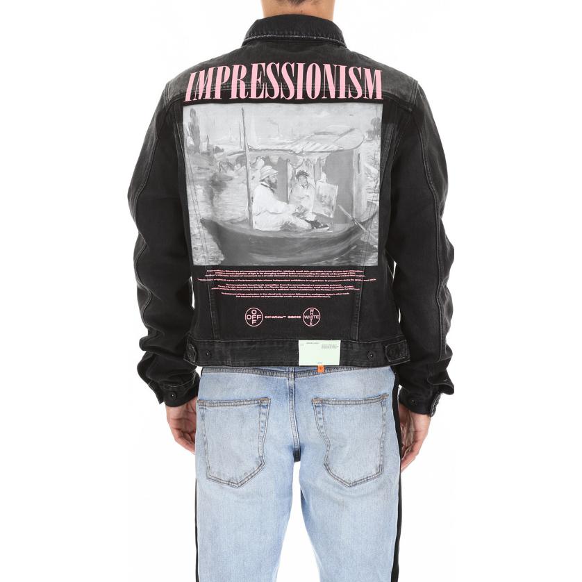 Off White Impressionism Denim Jacket 'Black' OMYE017R198120111088