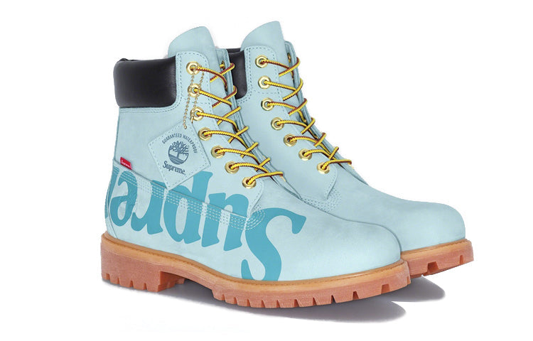 Timberland x Supreme 6 Inch Waterproof Boots 'Blue with Logo' A2MTD
