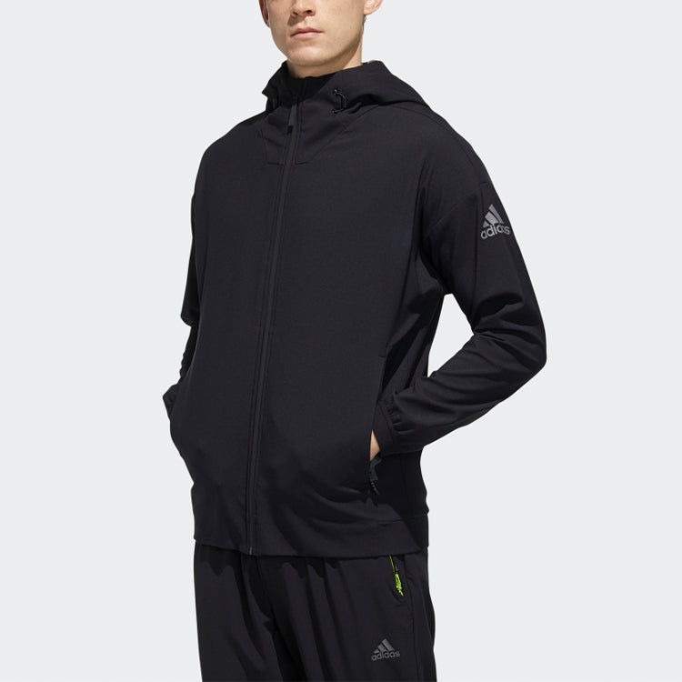 adidas SOFTSHELL JKT Zipper Hooded Jacket Black FM7522
