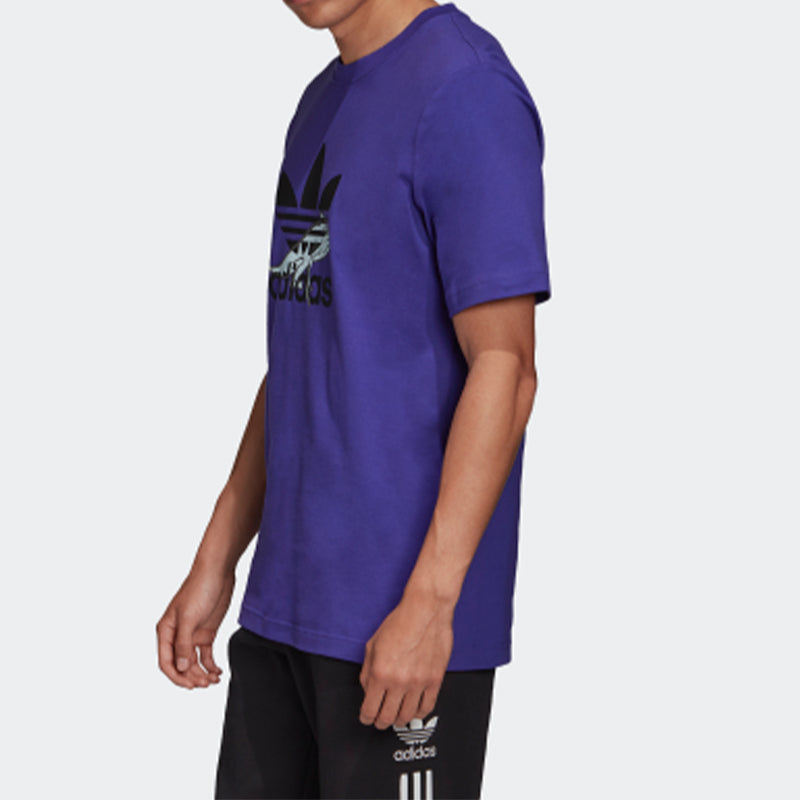 adidas originals Sports Short Sleeve Purple FM3696