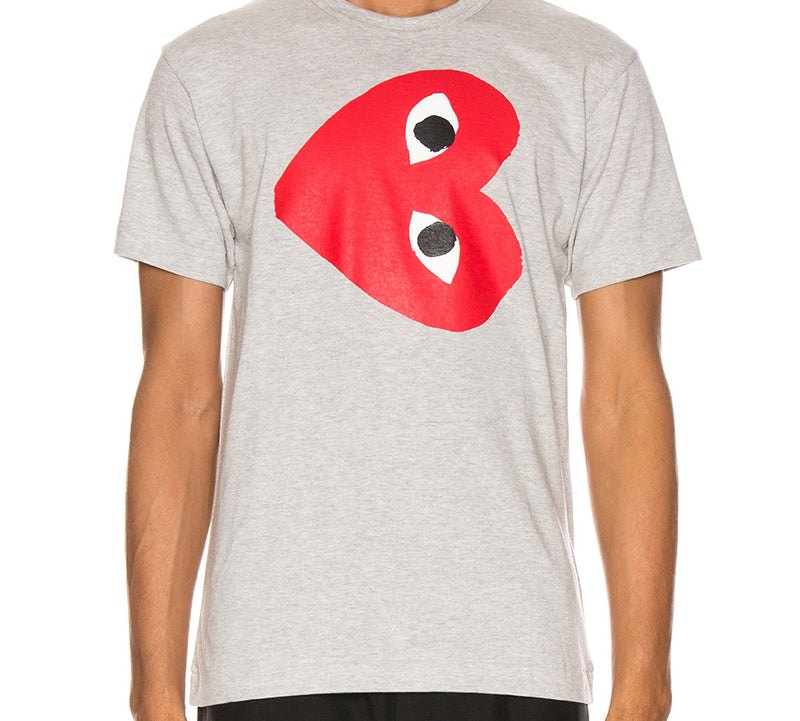 COMME des GARCONS PLAY Side Heart Logo Tee 'Grey' AZ-T264-051