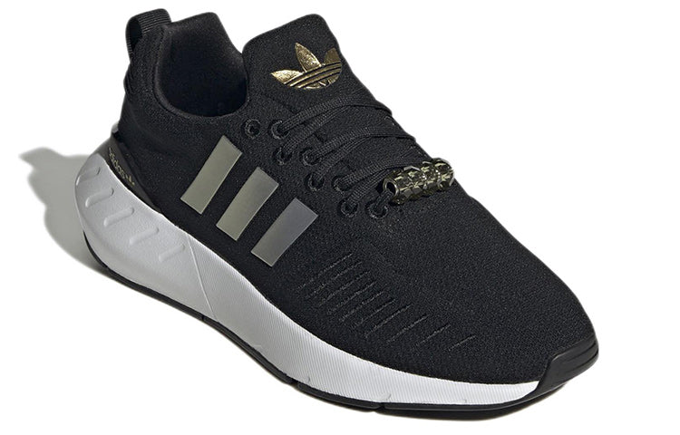 (WMNS) adidas Swift Run 22 'Black Gold White' GY9575