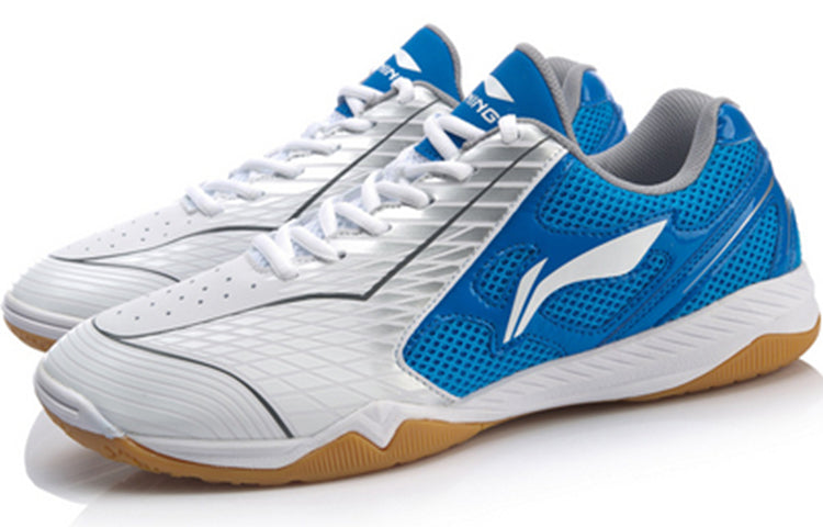 Li-Ning Ma Long Signature Table Tennis Shoes 'White Blue' APTM001-1