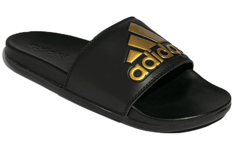 adidas Adilette Comfort Slide 'Core Black Gold Metallic' GY1946