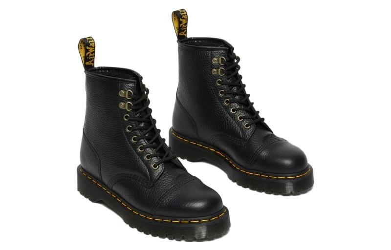 Dr. Martens 1460 Bex Faux Fur-Lined Leather Lace Up Boots 'Black' 27960001