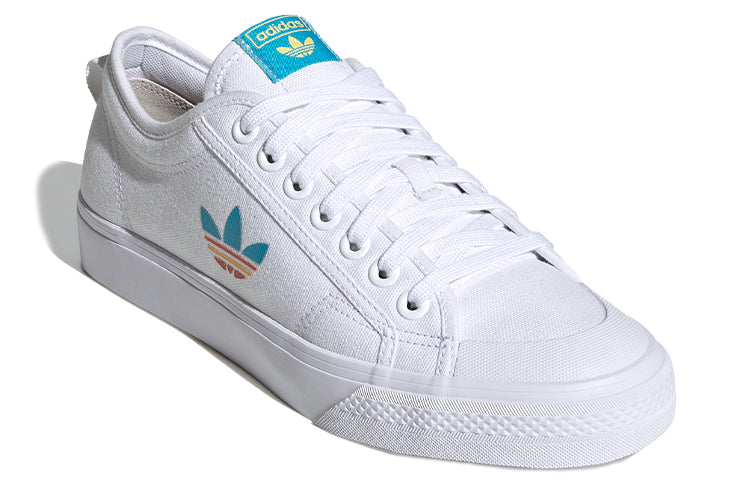 adidas Nizza Trefoil 'White Blue' FY2259