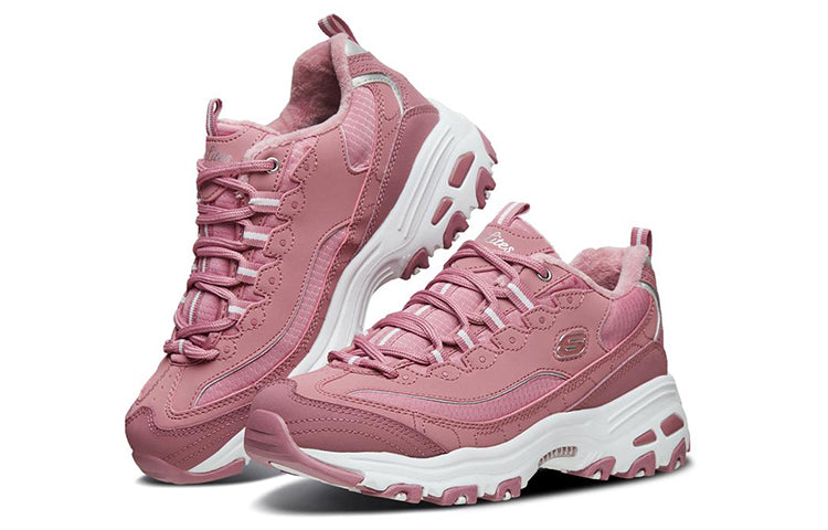 (WMNS) Skechers D Lites 1.0 Low Top Running Shoes Pink 66666125-MVE