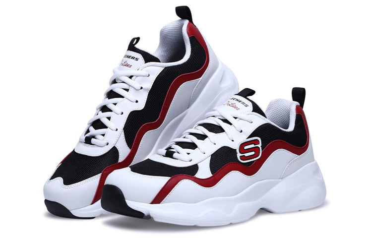 Skechers D'lites Airy Running Shoes Black/White/Red 999859-WBKR