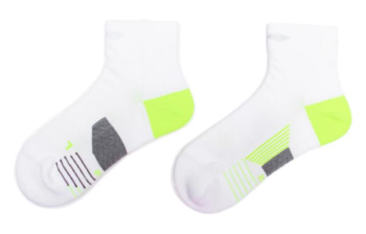 Li-Ning Cushion Ankle Socks 'White Grey Green' AWST103-14