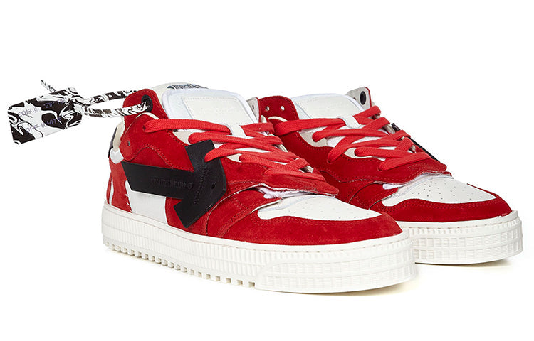 Off-White 3.0 Off-Court Low-Casual Shoes Black/Red OMIA151R21LEA0012510