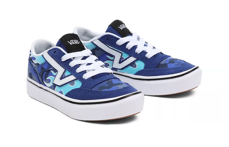 (PS) Vans Camo Flame Lowland Comfycush 'Blue White Black' VN0A5KRMABW