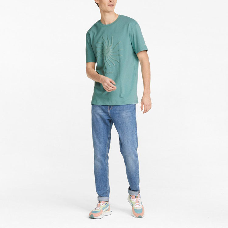 PUMA Adventure Planet Graphic Tee 'Green' 533485-50