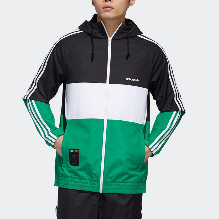 adidas originals x Goofy WB Disney Hoodie Jacket For Men Black/Green GP6480