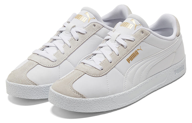 PUMA Club Nylon Casual Skateboarding Shoes Unisex White 384822-01