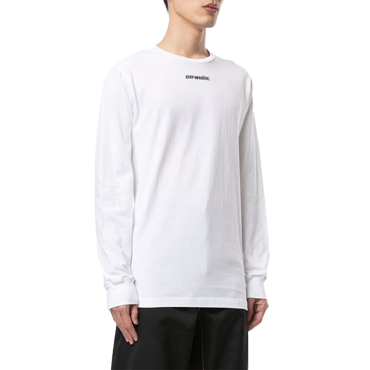 Off-White FW20 Marker Arrows Printing Pullover Men White OMAB001E20JER0030145