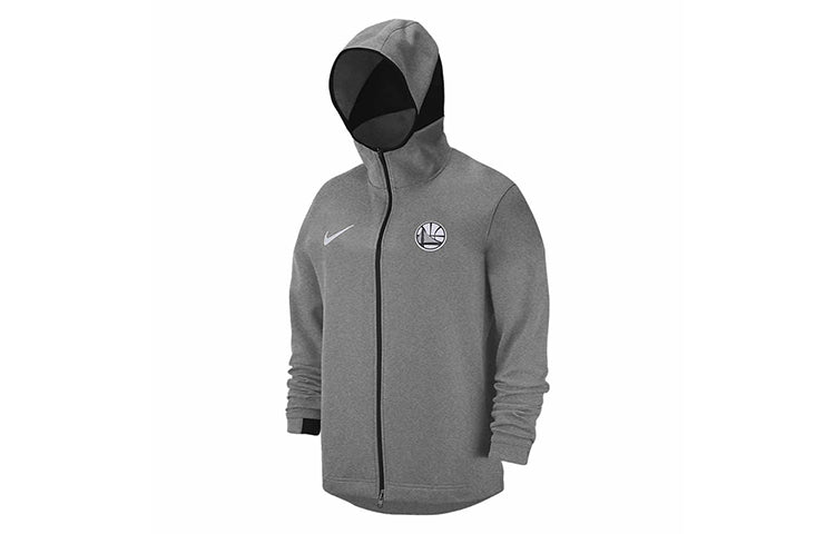 Nike Golden State Warriors LOGO Hooded Jacket Gray 940877-032