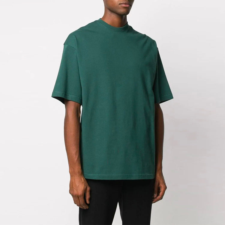 Men's Balenciaga Logo Printing Short Sleeve Green 570805THV803230