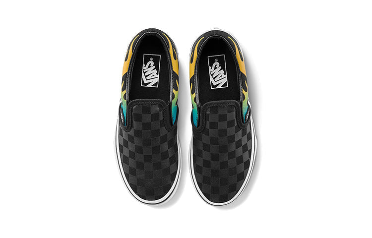 (PS) Vans Classic Slip-On Fire 'Black Grey' VN0A4BUTESY